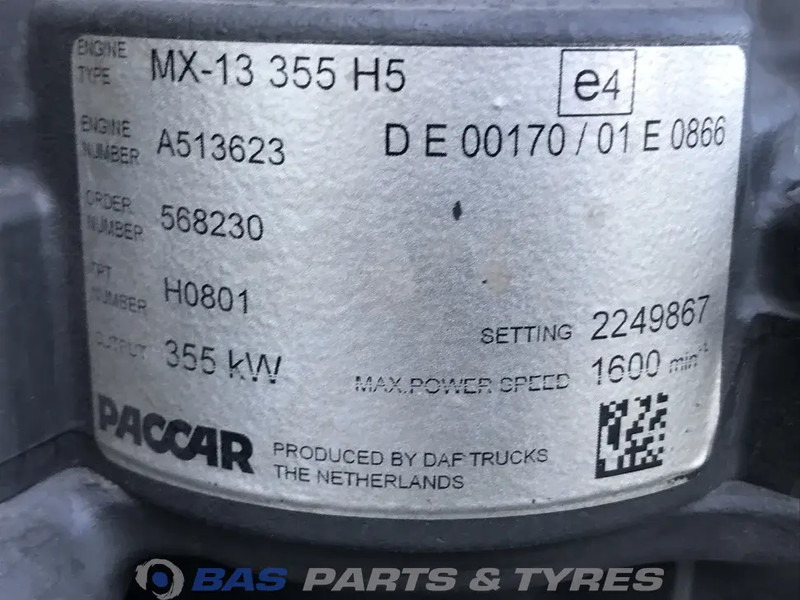 DAF XF G2 Motor DAF MX13 355 H5 2304398 - Двигатель для Грузовиков: фото 5 DAF XF G2 Motor DAF MX13 355 H5 2304398 - Двигатель для Грузовиков: фото 5