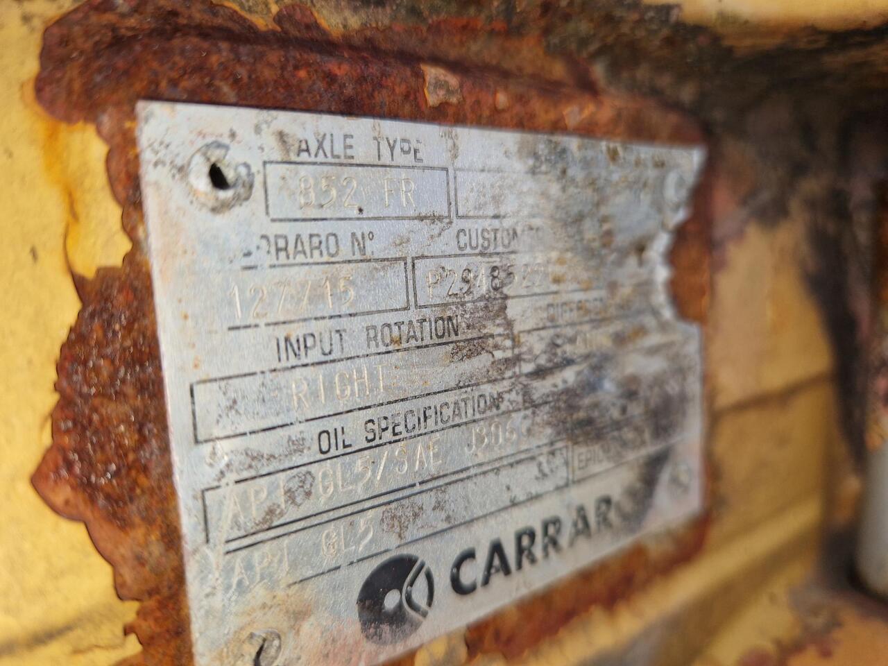 EJES CARRARO 852 FR PAR CASE 1288 - Ось и запчасти для Строительной техники: фото 3 EJES CARRARO 852 FR PAR CASE 1288 - Ось и запчасти для Строительной техники: фото 3