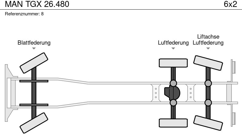 Грузовик-шасси MAN TGX 26.480: фото 13