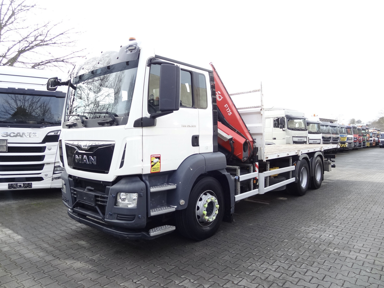 MAN TGS 26.320 6X4 BB mit Kran Fassi F175 - Автоманипулятор, Грузовик бортовой/ Платформа: фото 1 MAN TGS 26.320 6X4 BB mit Kran Fassi F175 - Автоманипулятор, Грузовик бортовой/ Платформа: фото 1