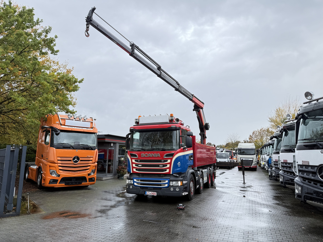 Scania R580 V8 8X4 Kipper Kran Palfinger 22002 - Автоманипулятор, Самосвал: фото 2 Scania R580 V8 8X4 Kipper Kran Palfinger 22002 - Автоманипулятор, Самосвал: фото 2