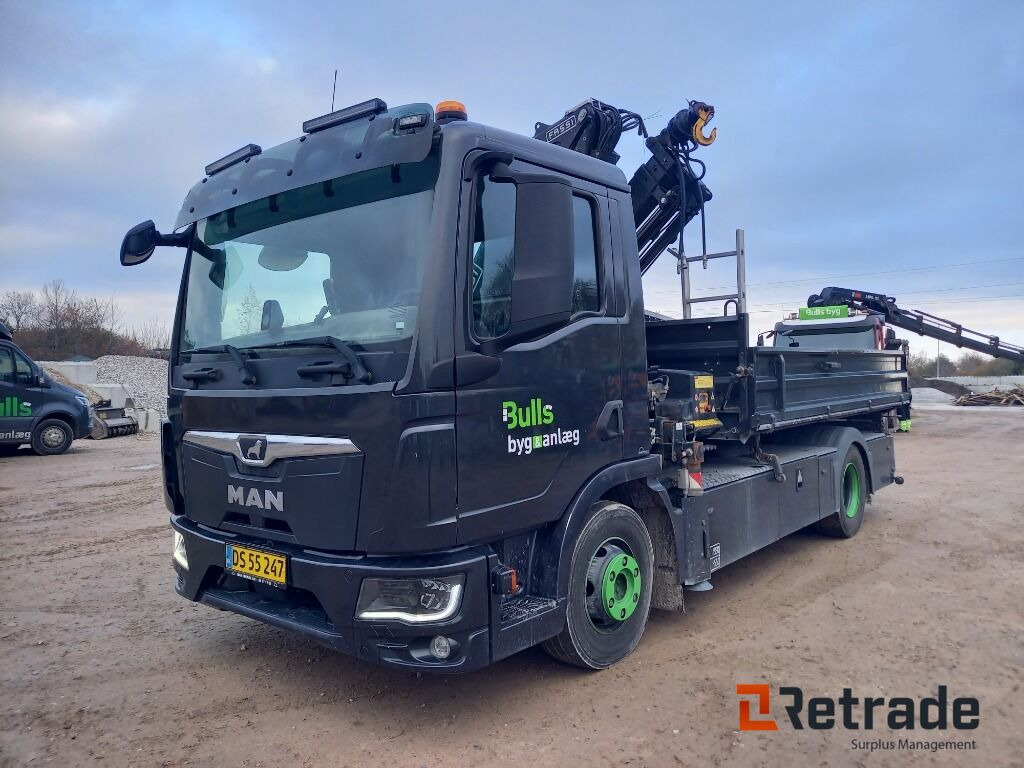 MAN TGL 12. 4X2 BL med Fassi kran - Грузовик бортовой/ Платформа, Автоманипулятор: фото 1 MAN TGL 12. 4X2 BL med Fassi kran - Грузовик бортовой/ Платформа, Автоманипулятор: фото 1