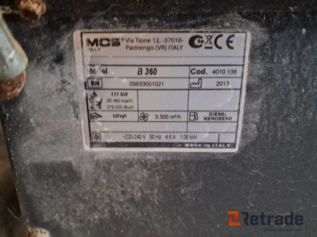 Varmekanon Master B 360 - Тепловая пушка: фото 5 Varmekanon Master B 360 - Тепловая пушка: фото 5