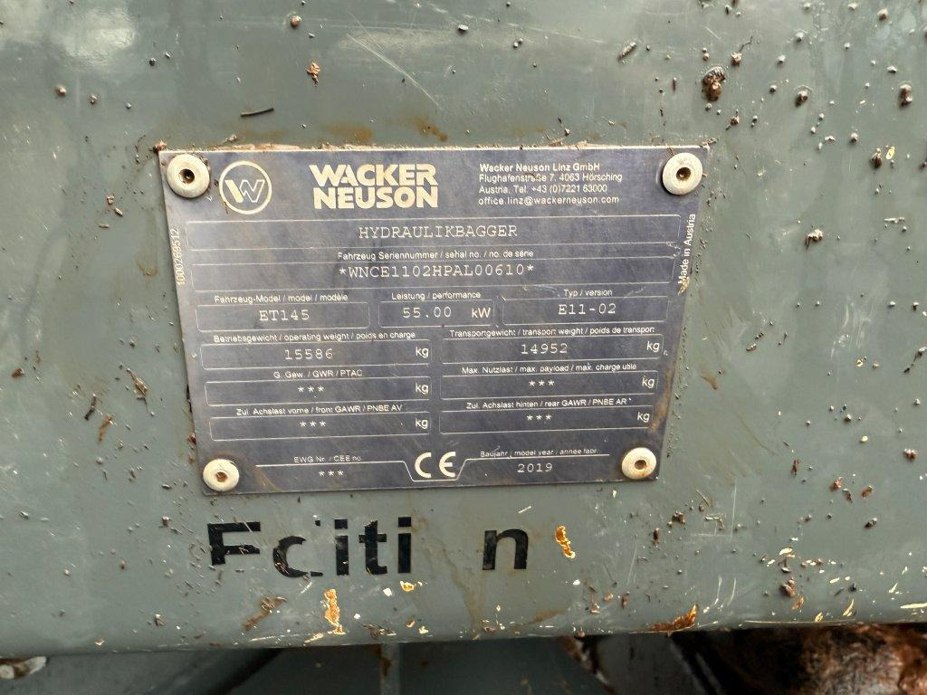 Гусеничный экскаватор Wacker Neuson Crawler ET145: фото 15