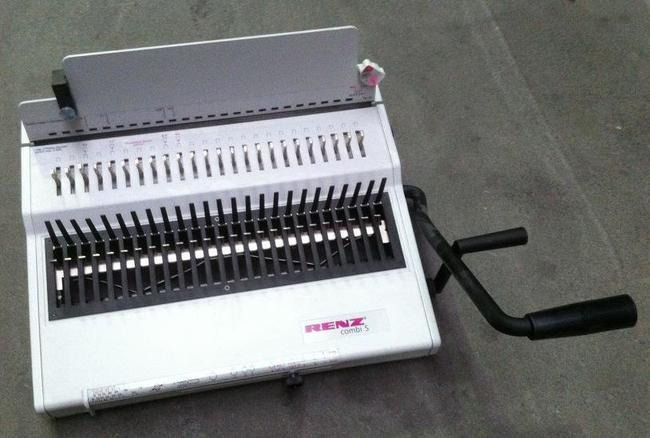 Renz Combi S punching and binding machine - Переплетная машина: фото 1 Renz Combi S punching and binding machine - Переплетная машина: фото 1