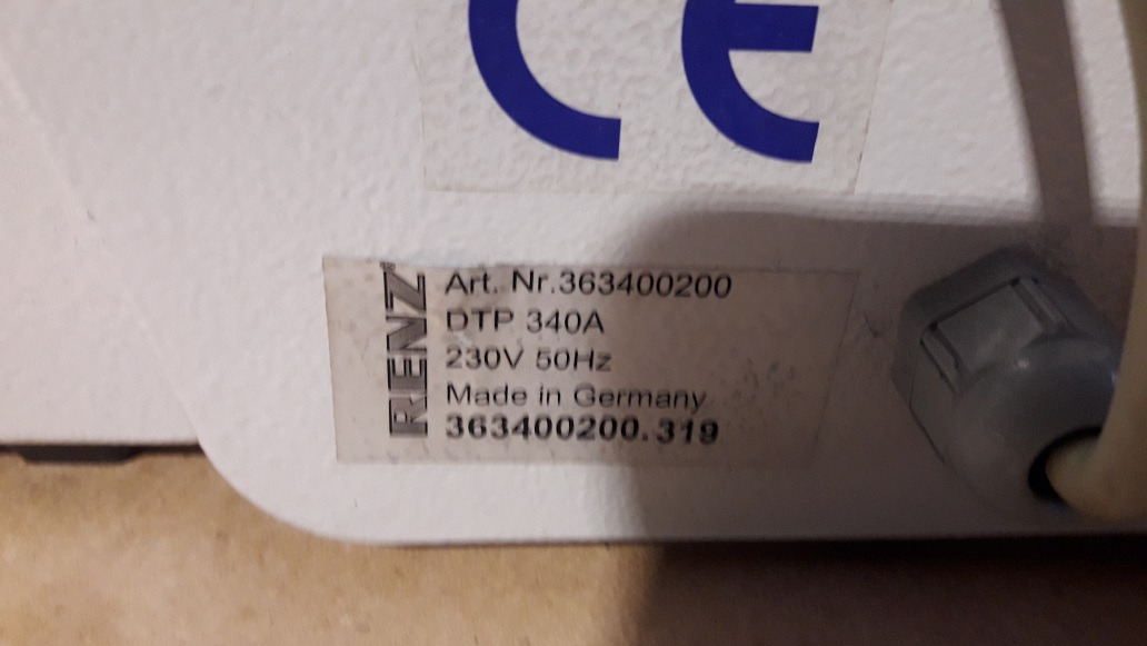 Semi-automatic table punching machine Christian Renz DTP 340 A with calendar tooling - Печатное оборудование: фото 5 Semi-automatic table punching machine Christian Renz DTP 340 A with calendar tooling - Печатное оборудование: фото 5