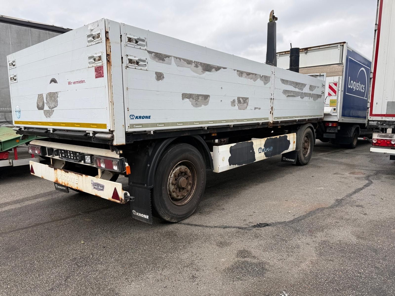 Krone AZ Baustoffe Alu BPW HU möglich - Прицеп бортовой/ Платформа: фото 2 Krone AZ Baustoffe Alu BPW HU möglich - Прицеп бортовой/ Платформа: фото 2