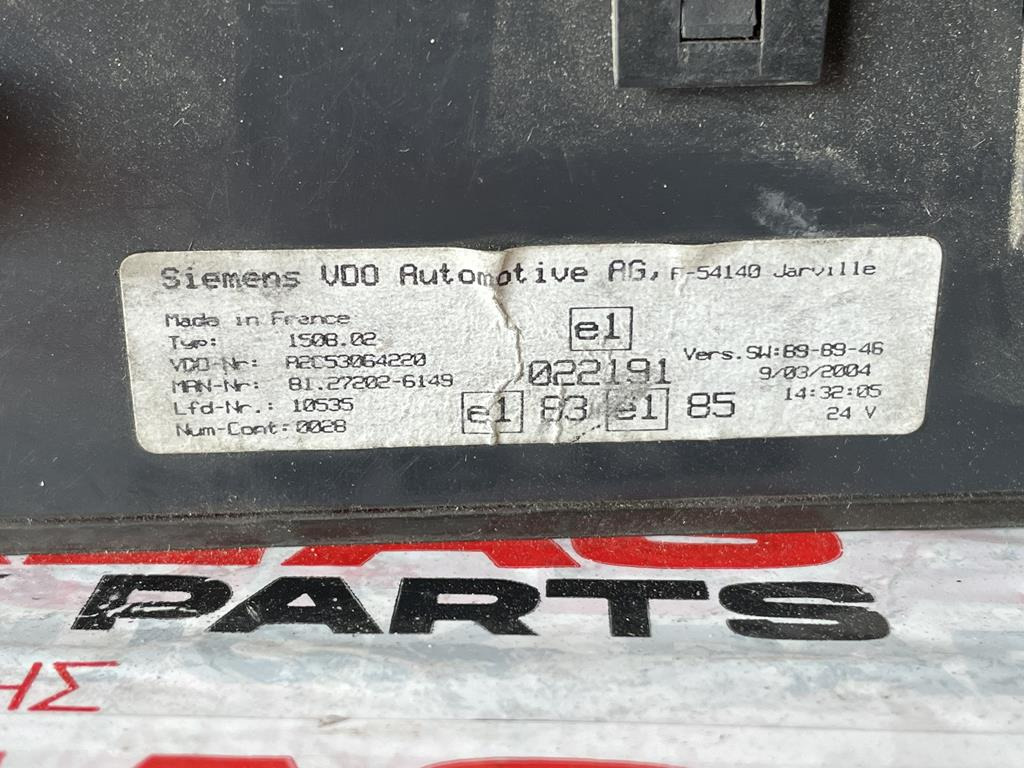 MAN TGA - 81.27202-6149 - Приборная панель для Грузовиков: фото 3 MAN TGA - 81.27202-6149 - Приборная панель для Грузовиков: фото 3