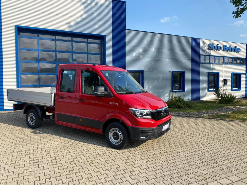 MAN TGE 3.140 Doka Pritsche Next Level *TEMPO*KLIMA*CAM*AHK*APP*PDC*INKL.19% MWST*SOFORT!* - Малотоннажный бортовой грузовик, Грузопассажирский фургон: фото 1 MAN TGE 3.140 Doka Pritsche Next Level *TEMPO*KLIMA*CAM*AHK*APP*PDC*INKL.19% MWST*SOFORT!* - Малотоннажный бортовой грузовик, Грузопассажирский фургон: фото 1