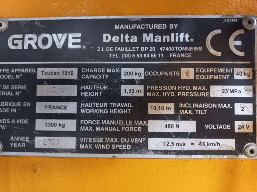 Grove Piattaforma elettrica Toucan 1010 - Вертикальный мачтовый подъемник: фото 3 Grove Piattaforma elettrica Toucan 1010 - Вертикальный мачтовый подъемник: фото 3