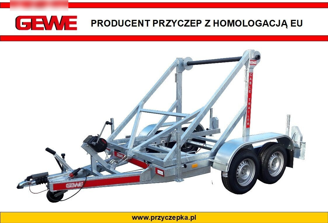 Gewe Przyczepa kablowa P3500 D/1 do przewozu bębnów kablowych - Кабельный транспортер: фото 1 Gewe Przyczepa kablowa P3500 D/1 do przewozu bębnów kablowych - Кабельный транспортер: фото 1