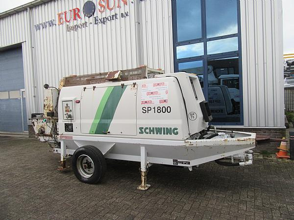 2014 SCHWING SP1800 D 129KW trailer pump - Бетононасос стационарный: фото 1 2014 SCHWING SP1800 D 129KW trailer pump - Бетононасос стационарный: фото 1