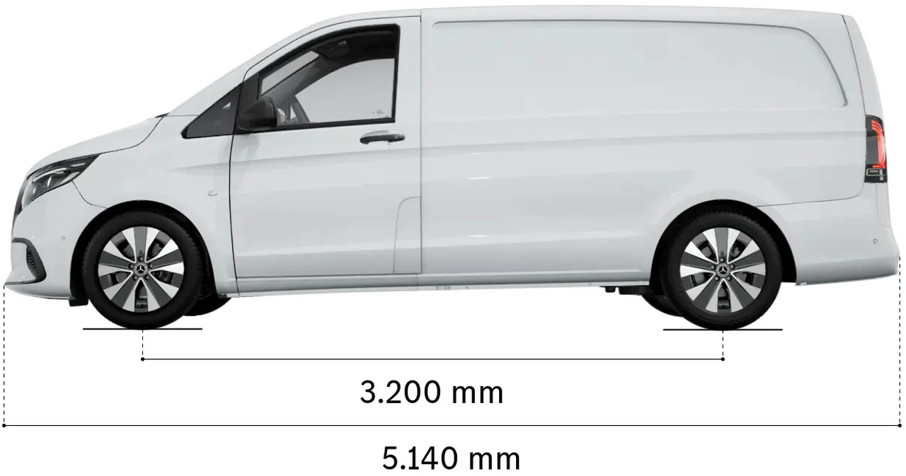 MERCEDES-BENZ EVITO LONG - Цельнометаллический фургон, Электрический фургон: фото 1 MERCEDES-BENZ EVITO LONG - Цельнометаллический фургон, Электрический фургон: фото 1