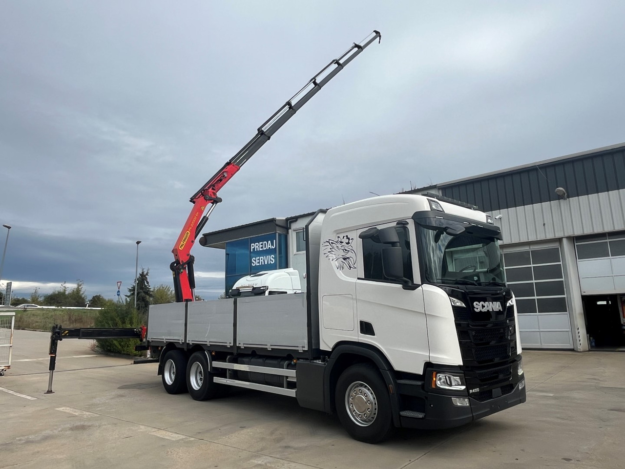 SCANIA R450, 2018, PALFINGER PK 22002 +RC - Грузовик бортовой/ Платформа, Автоманипулятор: фото 1 SCANIA R450, 2018, PALFINGER PK 22002 +RC - Грузовик бортовой/ Платформа, Автоманипулятор: фото 1