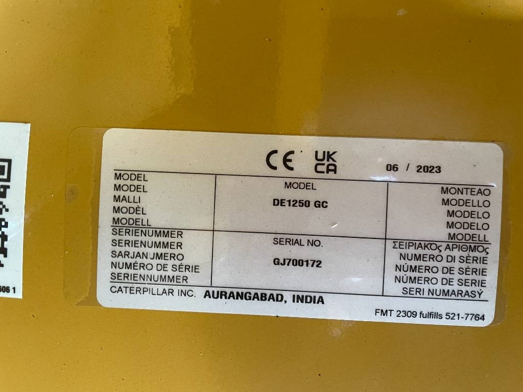 Новый Электрогенератор CAT DE1250GC - 1.250 kVA Standby Generator - DPX-18226: фото 23