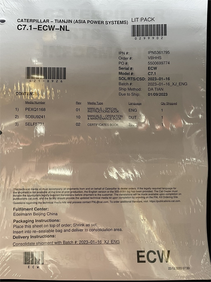 Электрогенератор CAT DE165E0 - 165 kVA Generator - DPX-18016: фото 23