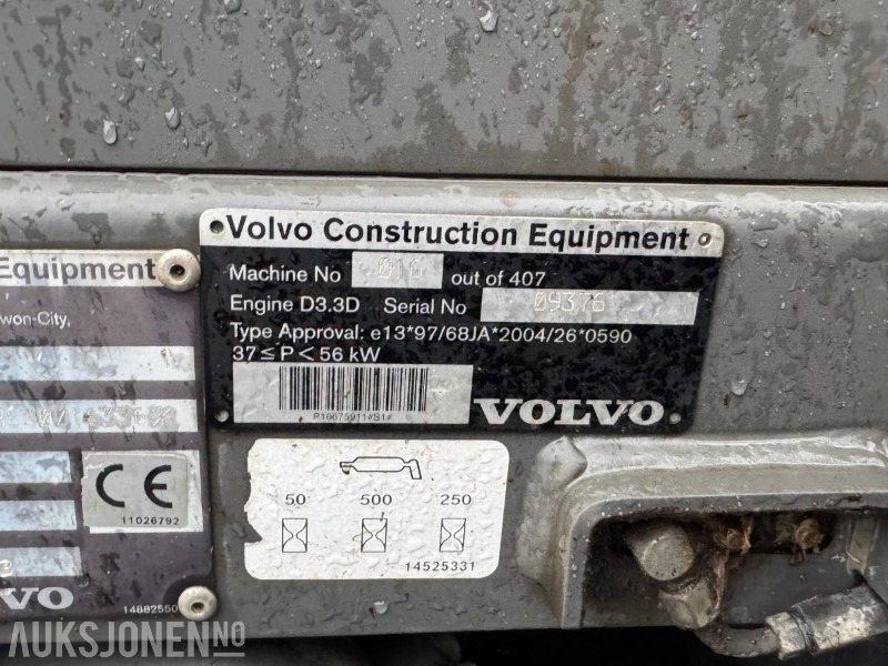 Мини-экскаватор 2013 Volvo ECR88 gravemaskin med 3 skuffer, Indexator tiltrotator Sertifisert 10.26 8677T: фото 44 Мини-экскаватор 2013 Volvo ECR88 gravemaskin med 3 skuffer, Indexator tiltrotator Sertifisert 10.26 8677T: фото 44