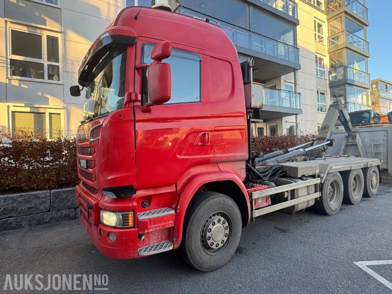 2015 Scania R580 8x4 tridem Krokbil / krokløft m/ JOAB 24t krok med knekk - Крюковой мультилифт: фото 1 2015 Scania R580 8x4 tridem Krokbil / krokløft m/ JOAB 24t krok med knekk - Крюковой мультилифт: фото 1