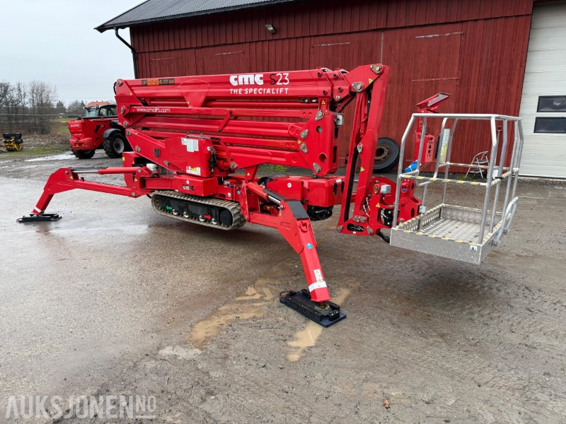 Подъёмник 2022 CMC S23 spiderlift, 23m arb.høyde, automatisk nivellering, merkefrie belter, radiokontroll, Diesel/ 230V: фото 11