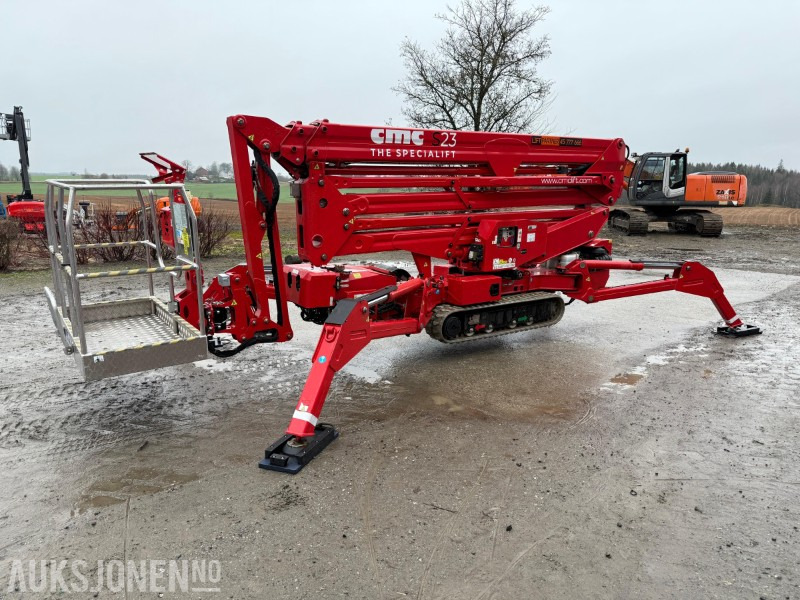 Подъёмник 2022 CMC S23 spiderlift, 23m arb.høyde, automatisk nivellering, merkefrie belter, radiokontroll, Diesel/ 230V: фото 10