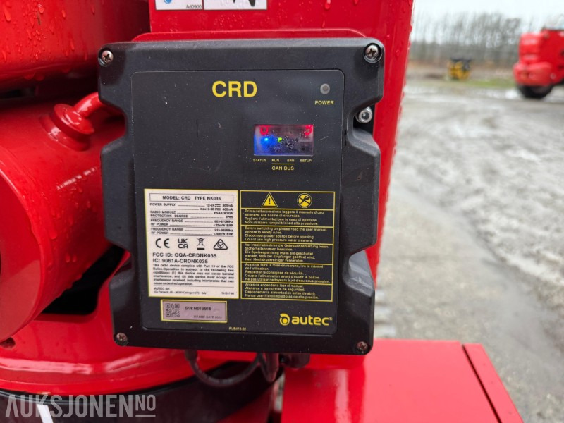 Подъёмник 2022 CMC S23 spiderlift, 23m arb.høyde, automatisk nivellering, merkefrie belter, radiokontroll, Diesel/ 230V: фото 13