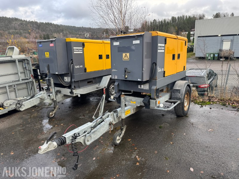 2010 Atlas Copco Atlas Copco QAS 20 - Strømaggregat 20 kVA, 400/230V - Промышленное оборудование: фото 1 2010 Atlas Copco Atlas Copco QAS 20 - Strømaggregat 20 kVA, 400/230V - Промышленное оборудование: фото 1