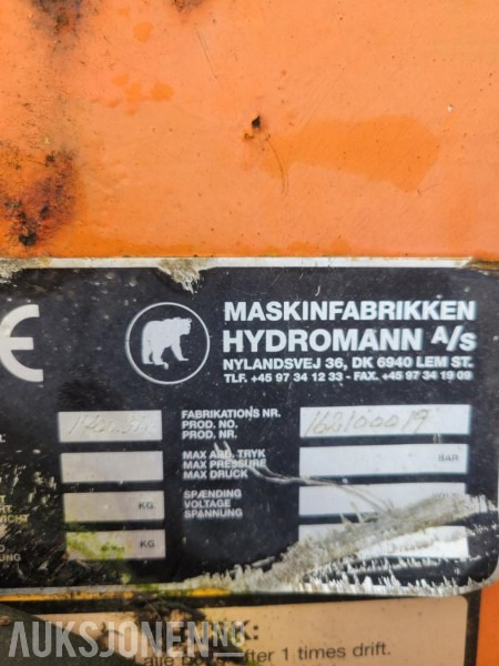 1900 Hydromann 1700sl - Сельскохозяйственная техника: фото 3 1900 Hydromann 1700sl - Сельскохозяйственная техника: фото 3