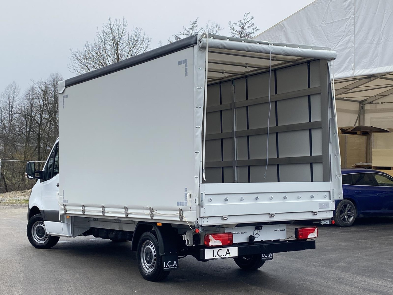 MERCEDES BENZ SPRINTER 317 CDI 170PS 1+2 PRITSCHE PLANE 4100MM - Тентованный фургон: фото 4 MERCEDES BENZ SPRINTER 317 CDI 170PS 1+2 PRITSCHE PLANE 4100MM - Тентованный фургон: фото 4