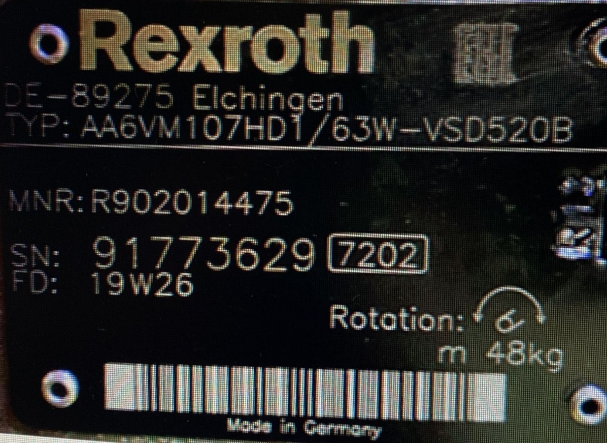 REXROTH A6VM107HD2/63W-VZB010F00B R902207840 - Гидравлический мотор для Буровых машин: фото 5 REXROTH A6VM107HD2/63W-VZB010F00B R902207840 - Гидравлический мотор для Буровых машин: фото 5