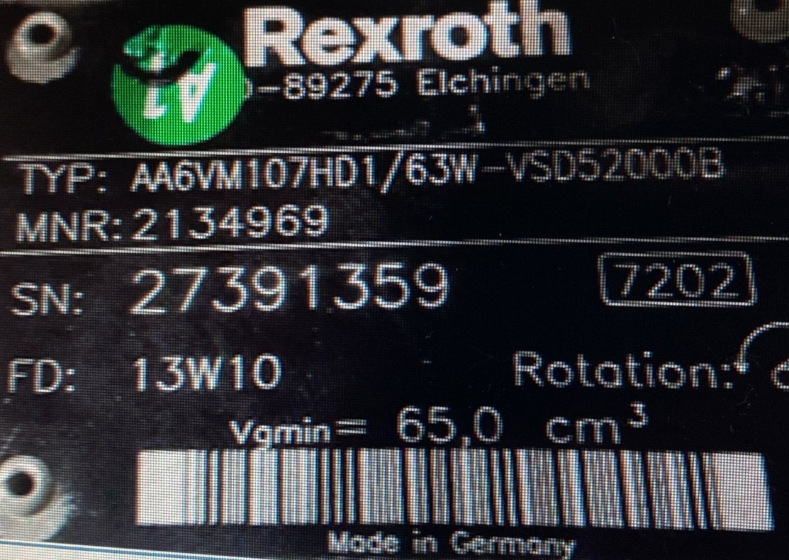 REXROTH A6VM107HD2/63W-VZB010F00B R902207840 - Гидравлический мотор для Буровых машин: фото 4 REXROTH A6VM107HD2/63W-VZB010F00B R902207840 - Гидравлический мотор для Буровых машин: фото 4