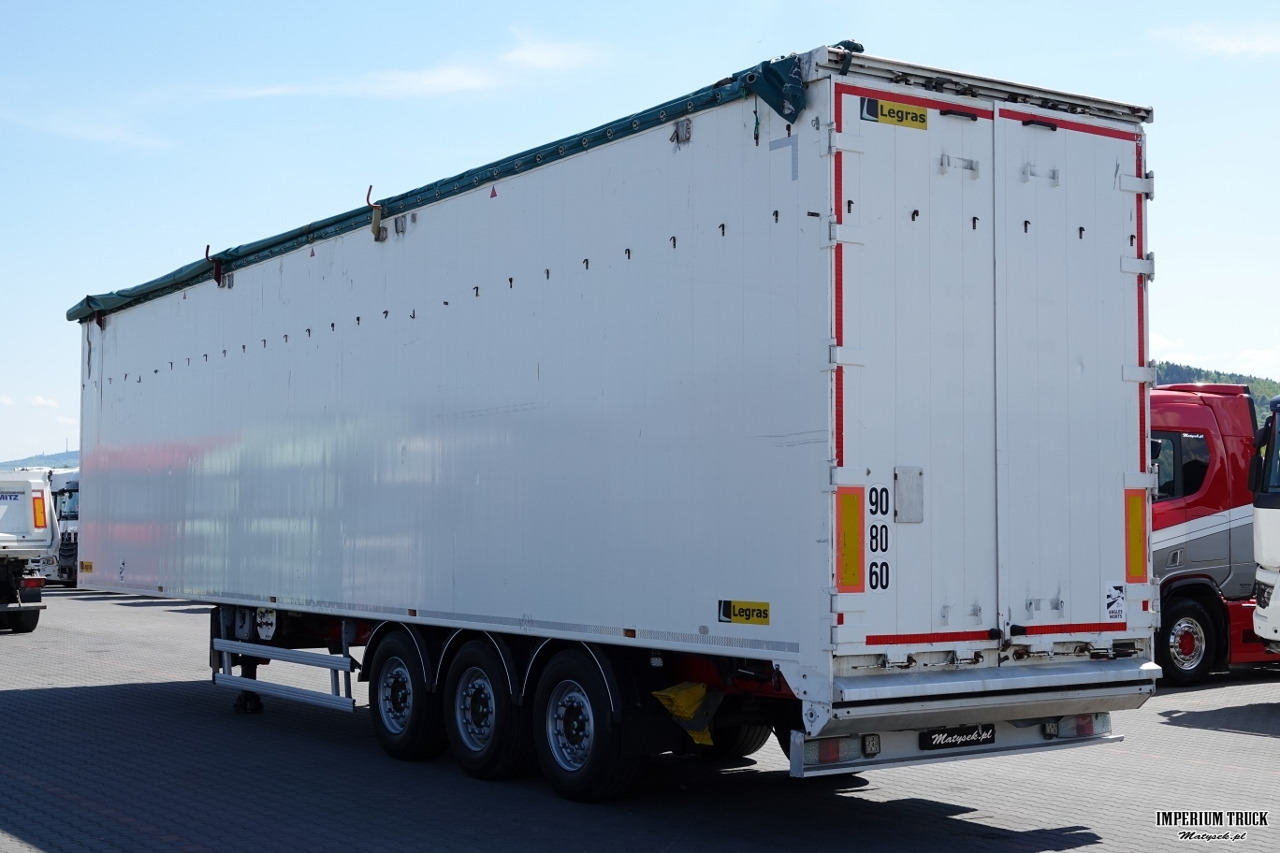 LEGRAS / RUCHOMA PODŁOGA / WALKING FLOOR / 98 m3 / OPONY 100 % / PODŁOGA - 10 MM / SPROWADZONA - Полуприцеп с подвижным полом: фото 5 LEGRAS / RUCHOMA PODŁOGA / WALKING FLOOR / 98 m3 / OPONY 100 % / PODŁOGA - 10 MM / SPROWADZONA - Полуприцеп с подвижным полом: фото 5