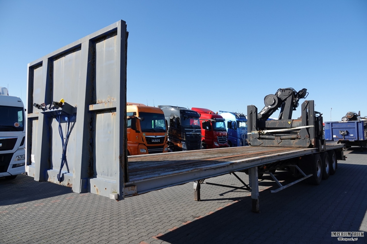 Samro NACZEPA PLATFORMA / + HDS HIAB R 150 F3 - WYSÓW : 8 METRÓW - Полуприцеп бортовой/ Платформа: фото 2 Samro NACZEPA PLATFORMA / + HDS HIAB R 150 F3 - WYSÓW : 8 METRÓW - Полуприцеп бортовой/ Платформа: фото 2