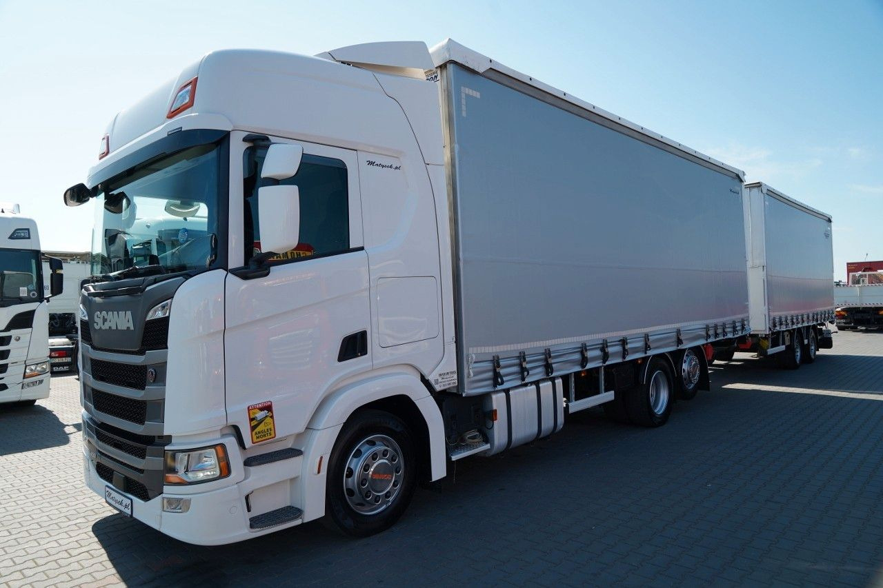 Scania R 450 / ZESTAW TANDEM 120 M3 / PRZEJAZDOWY / OŚ - Тентованный грузовик: фото 2 Scania R 450 / ZESTAW TANDEM 120 M3 / PRZEJAZDOWY / OŚ - Тентованный грузовик: фото 2