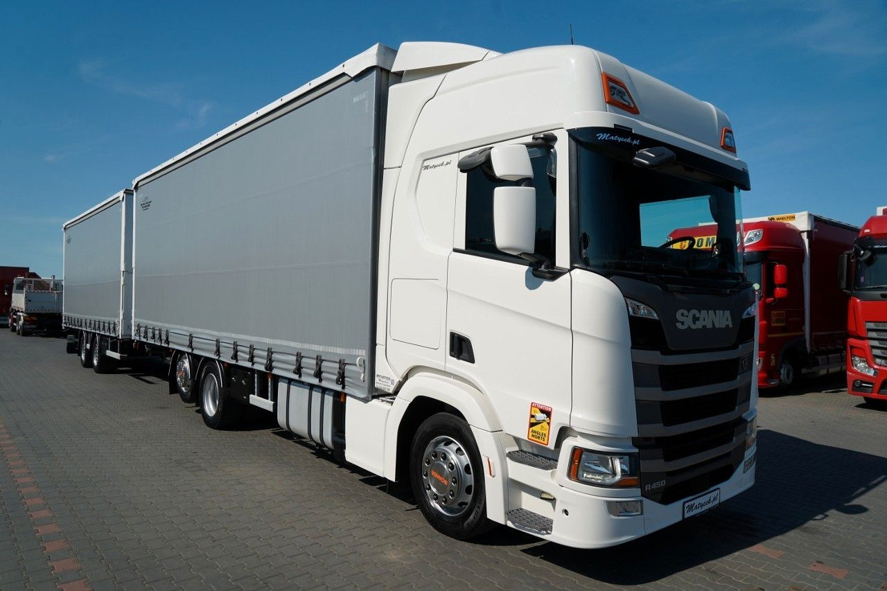Scania R 450 / ZESTAW TANDEM 120 M3 / PRZEJAZDOWY / OŚ - Тентованный грузовик: фото 5 Scania R 450 / ZESTAW TANDEM 120 M3 / PRZEJAZDOWY / OŚ - Тентованный грузовик: фото 5