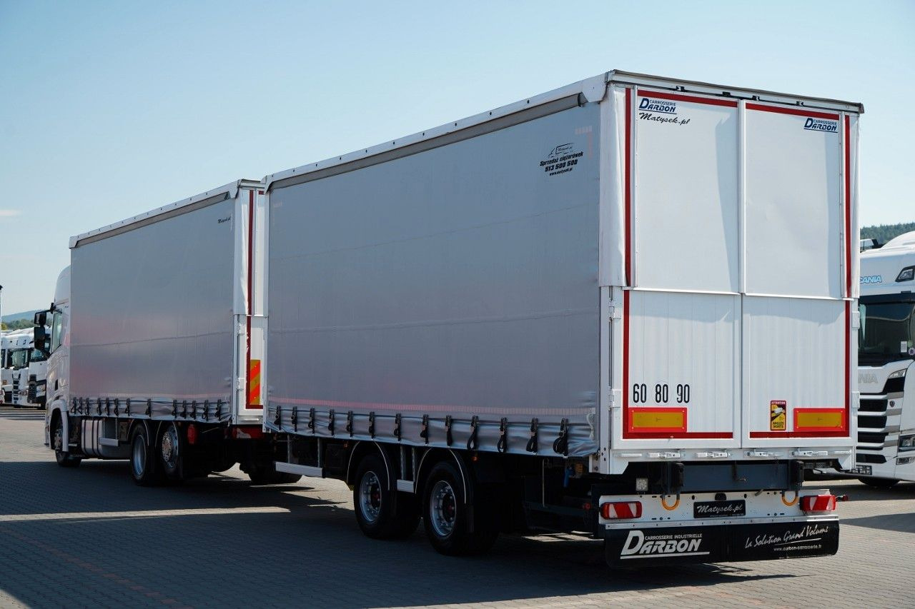 Scania R 450 / ZESTAW TANDEM 120 M3 / PRZEJAZDOWY / OŚ - Тентованный грузовик: фото 3 Scania R 450 / ZESTAW TANDEM 120 M3 / PRZEJAZDOWY / OŚ - Тентованный грузовик: фото 3