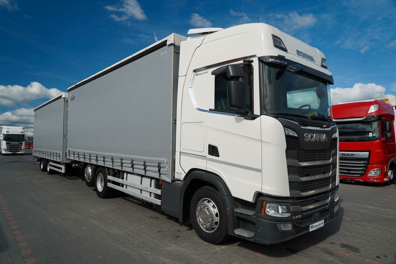 Scania S 450 / ZESTAW TANDEM / 120 M3 / I-PARK COOL Scania S 450 / ZESTAW TANDEM / 120 M3 / PO KONTRAKCIE S - Тентованный грузовик: фото 2 Scania S 450 / ZESTAW TANDEM / 120 M3 / I-PARK COOL Scania S 450 / ZESTAW TANDEM / 120 M3 / PO KONTRAKCIE S - Тентованный грузовик: фото 2