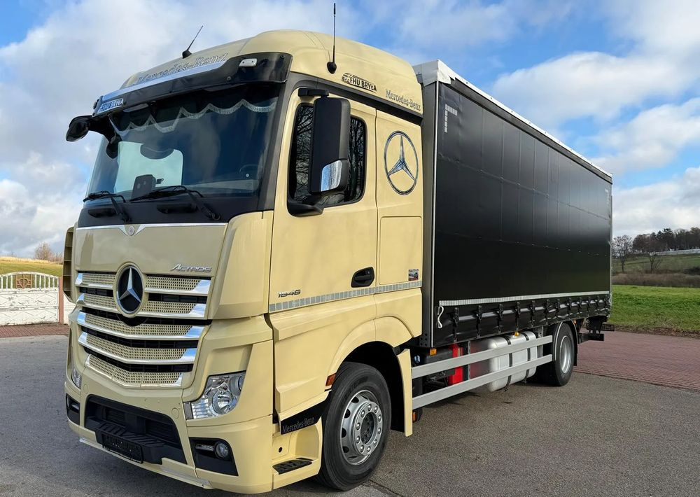 Mercedes-Benz ACTROS 1846 / FIRANKA / WINDA / 18 EUROPALET / AUTOMAT / Z NIEMIEC / 2019 / PRZEBIEG 370 TYŚ KM - Тентованный грузовик: фото 2 Mercedes-Benz ACTROS 1846 / FIRANKA / WINDA / 18 EUROPALET / AUTOMAT / Z NIEMIEC / 2019 / PRZEBIEG 370 TYŚ KM - Тентованный грузовик: фото 2