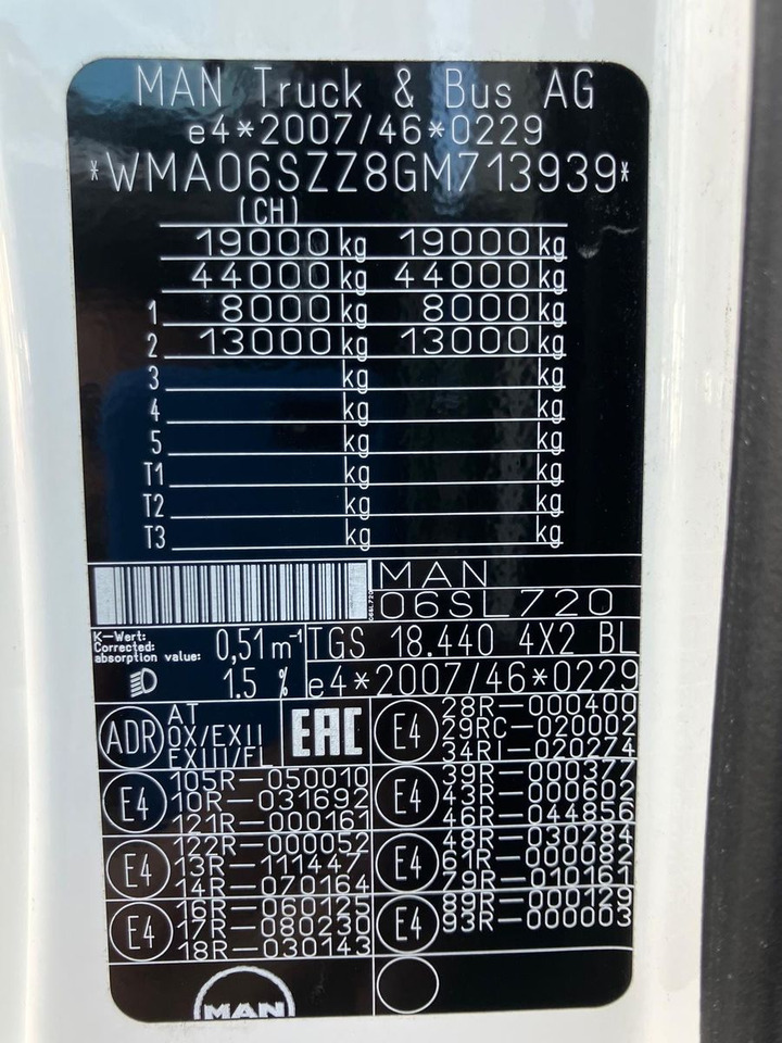 Грузовик с закрытым кузовом MAN TGS 18.440 4x2 Kofferzug/FULLADR/EXIII/Pritarder: фото 18 Грузовик с закрытым кузовом MAN TGS 18.440 4x2 Kofferzug/FULLADR/EXIII/Pritarder: фото 18