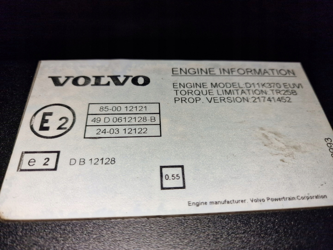 VOLVO SILNIK KOMPLETNY VOLVO FM 4 FMX 4 D11K 370 EUVI K1 EURO 6 - Двигатель для Грузовиков: фото 2 VOLVO SILNIK KOMPLETNY VOLVO FM 4 FMX 4 D11K 370 EUVI K1 EURO 6 - Двигатель для Грузовиков: фото 2