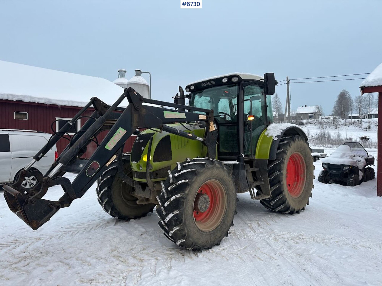 2007 Claas Ares 697 4x4 with front loader. SEE VIDEO. - Трактор: фото 1 2007 Claas Ares 697 4x4 with front loader. SEE VIDEO. - Трактор: фото 1