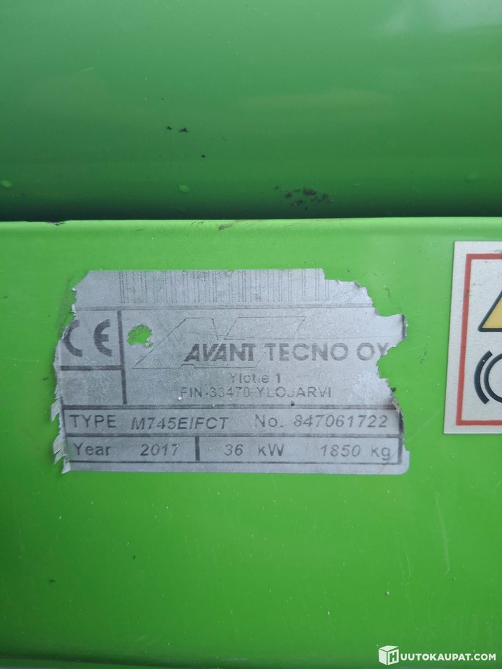 Mini loader Avant 745, 2017, 3,383 h, Nurmijärvi - Компактный фронтальный погрузчик: фото 2 Mini loader Avant 745, 2017, 3,383 h, Nurmijärvi - Компактный фронтальный погрузчик: фото 2