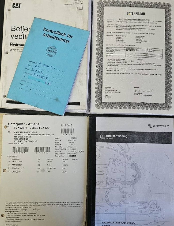 Гусеничный экскаватор CAT 308 E 2 CR: фото 43