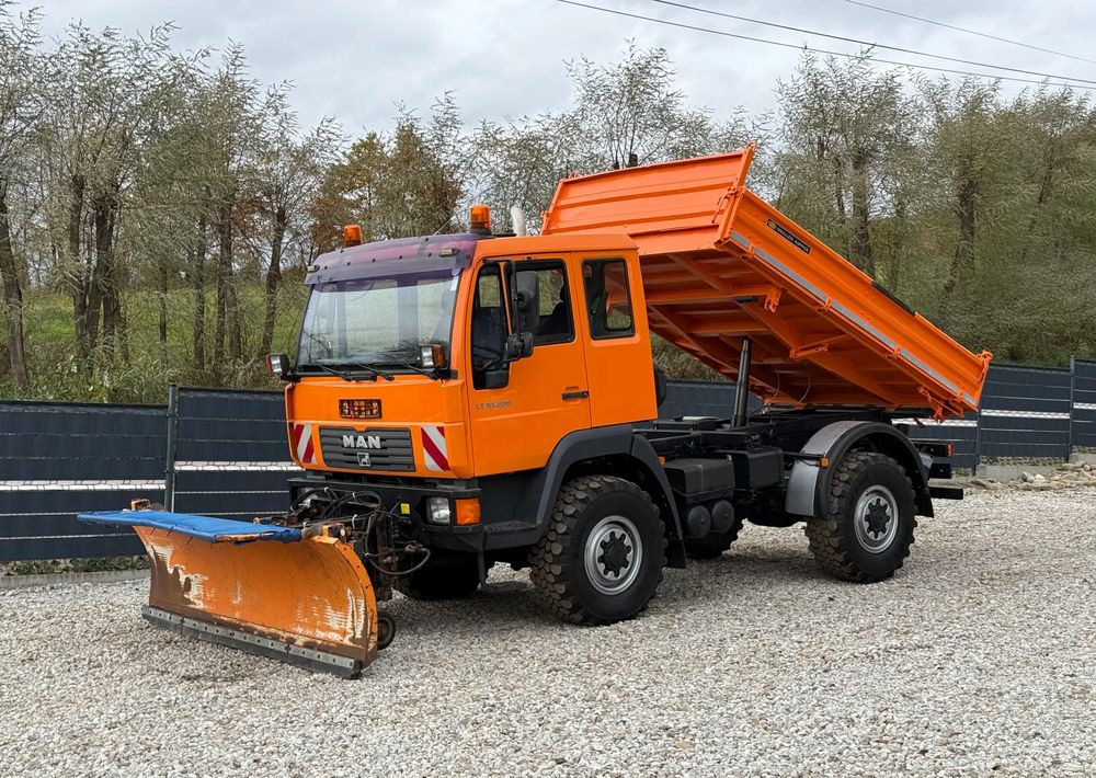 MAN * MAN 10-220 * Pług * Kiper Wywrotka Meiller * 4x4 * Zimowe Utrzymanie * Unimog * - Самосвал: фото 1 MAN * MAN 10-220 * Pług * Kiper Wywrotka Meiller * 4x4 * Zimowe Utrzymanie * Unimog * - Самосвал: фото 1