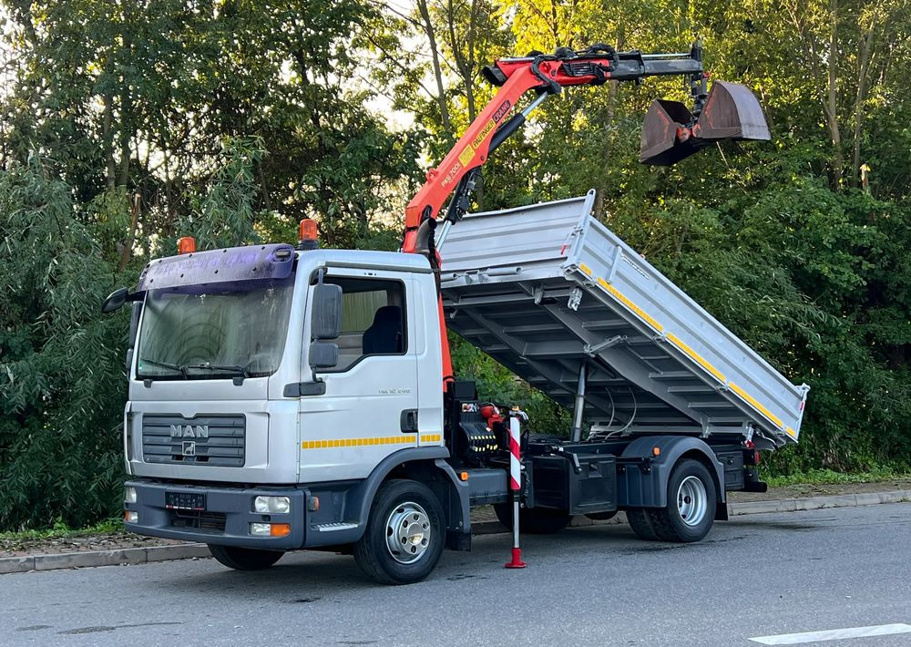 Самосвал MAN MAN TGL 12-240 Kiper Wywrotka 4x2 Kran PALFINGER PK 12500 BARDZO DOBRY STAN: фото 1
