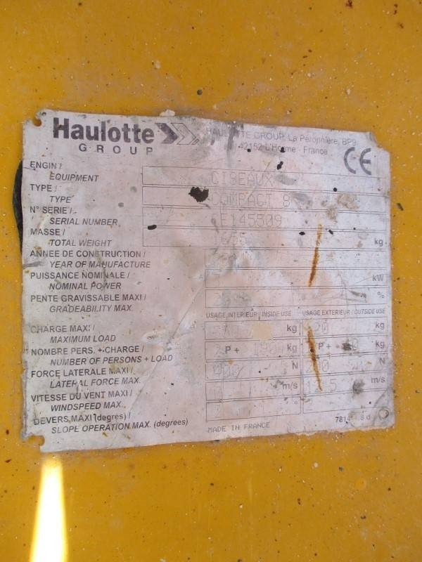 Haulotte Compact 8  в лизинг Haulotte Compact 8: фото 13