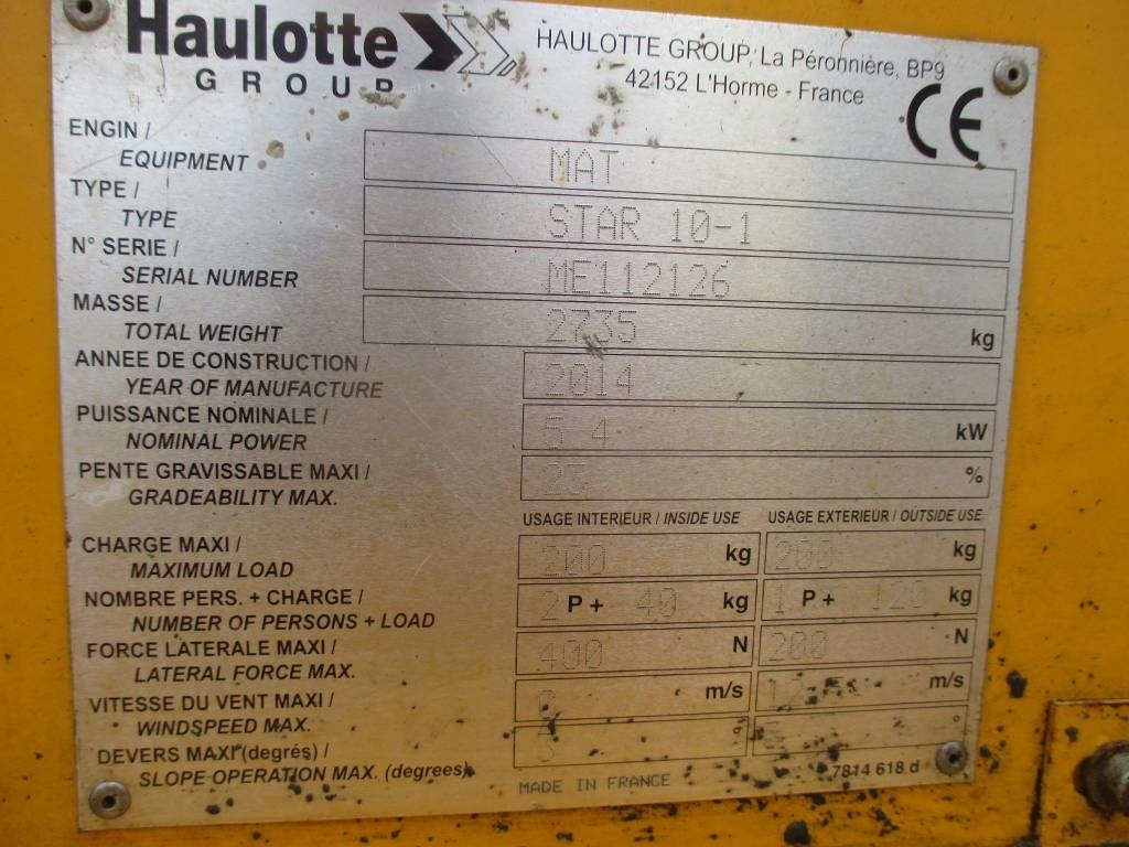 Вертикальный мачтовый подъемник Haulotte Star 10: фото 13