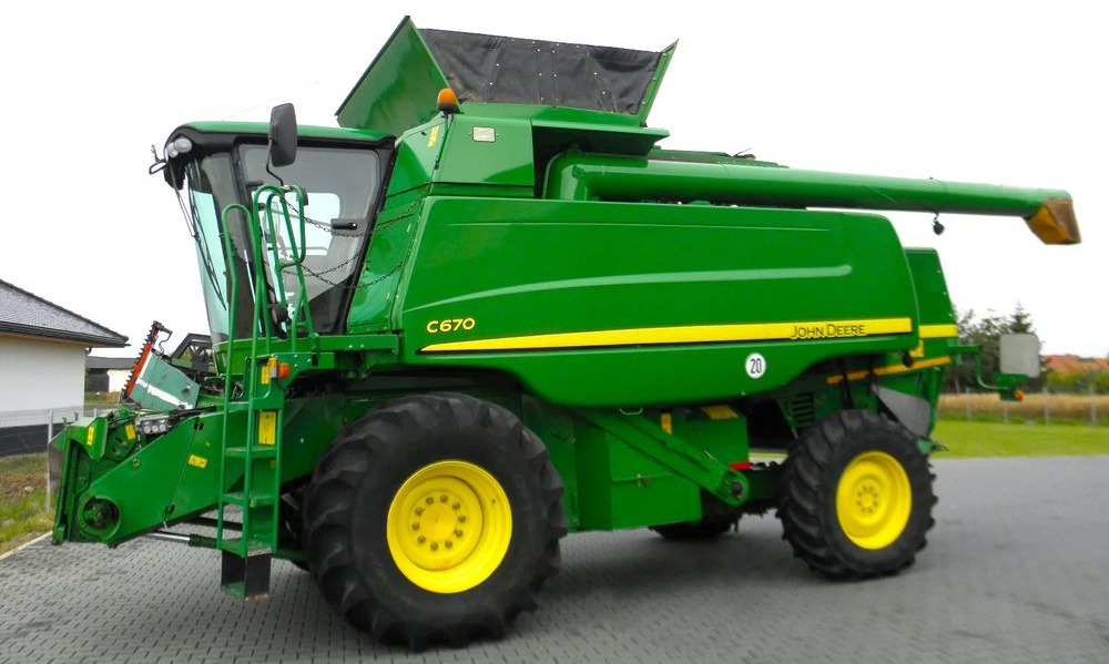 John Deere C 670 2008 Rok, heder 7,6m, 1900 mtg, Nie Malowany, Stan Idealny - Зерноуборочный комбайн: фото 5 John Deere C 670 2008 Rok, heder 7,6m, 1900 mtg, Nie Malowany, Stan Idealny - Зерноуборочный комбайн: фото 5