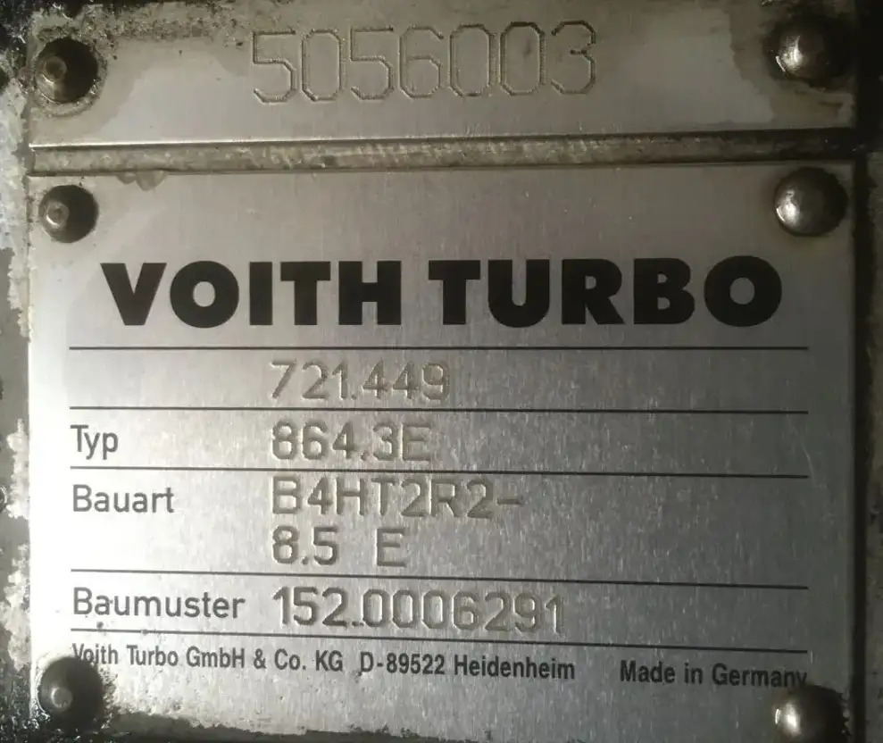 Mercedes-Benz Voith 864.3E B4HT2R2 -8.5E Mercedes Citaro Getriebe 721.449 - Трансмиссия для Автобусов: фото 2 Mercedes-Benz Voith 864.3E B4HT2R2 -8.5E Mercedes Citaro Getriebe 721.449 - Трансмиссия для Автобусов: фото 2