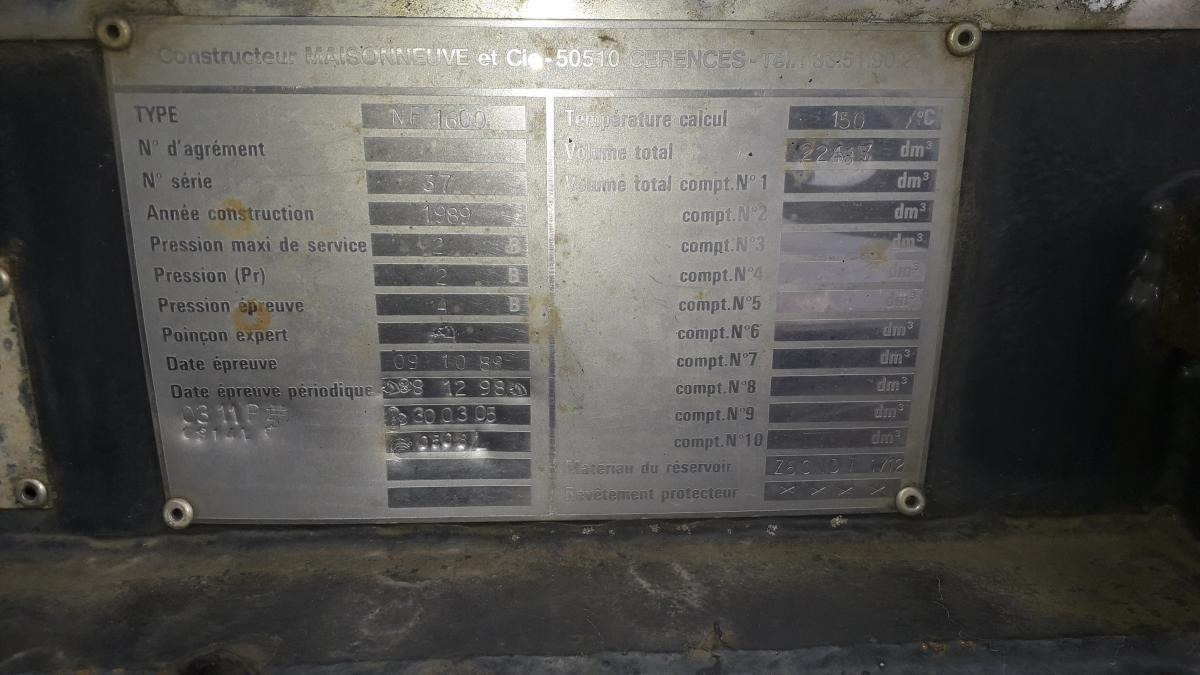 Maisonneuve - Полуприцеп-цистерна: фото 3 Maisonneuve - Полуприцеп-цистерна: фото 3