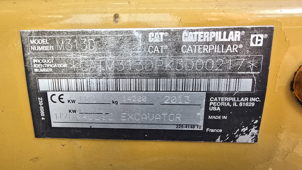 Колёсный экскаватор CATERPILLAR M313D: фото 17 Колёсный экскаватор CATERPILLAR M313D: фото 17